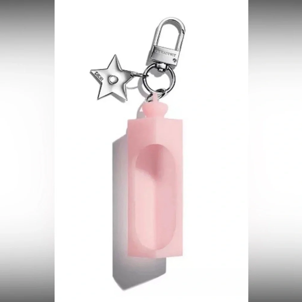 New! Dior Lip Glow Oil Holder Keychain NIB